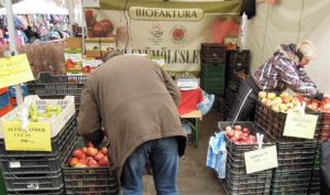 Bio organic food market Budapest Hungary